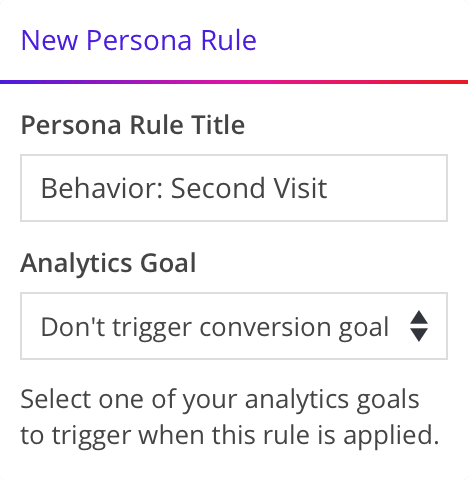 DXP ToolKit - Create Persona Rules - Personalize